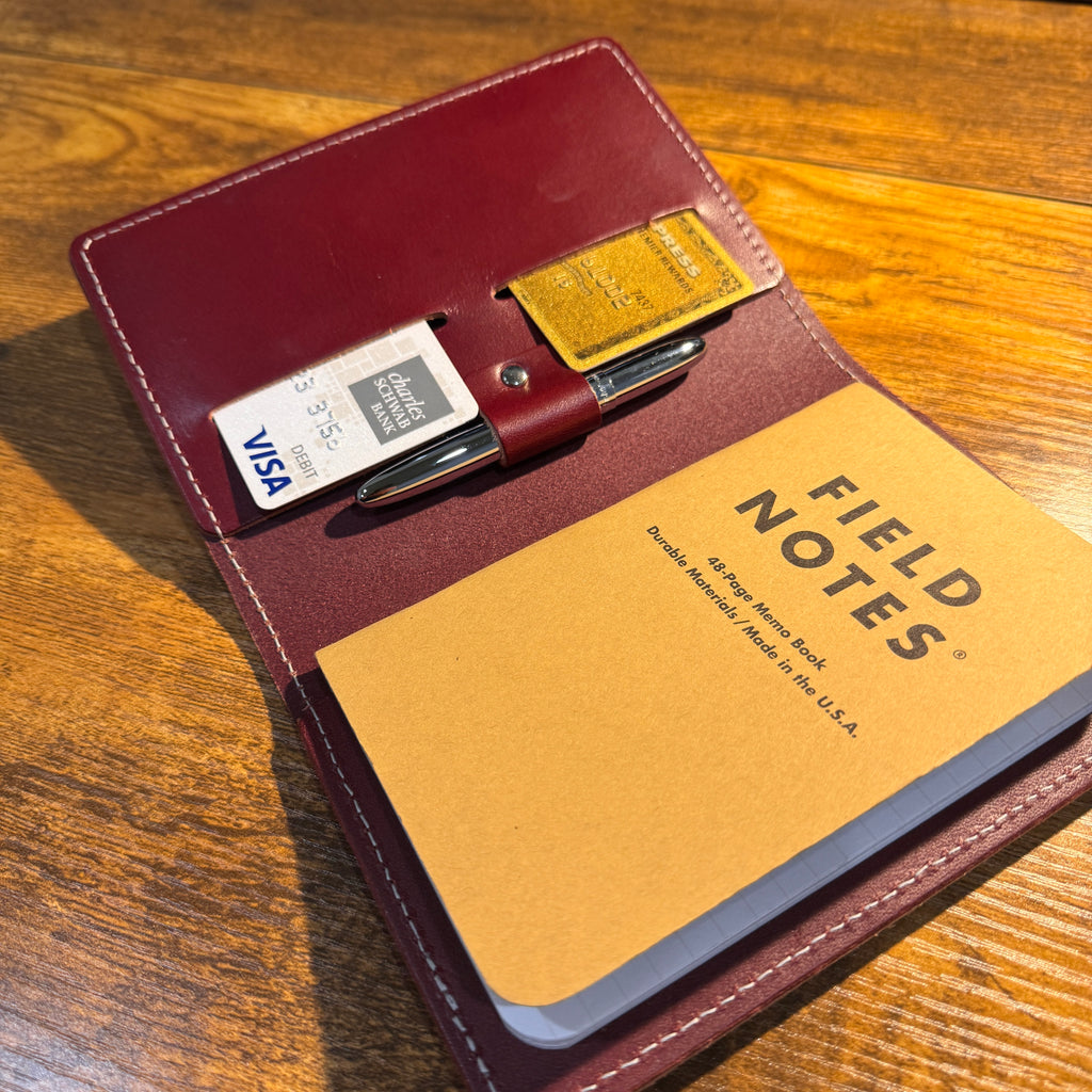 【COVERNAT】Note Cork Slide Taupe Rainier Field Notes Cover – Coal Creek Leather