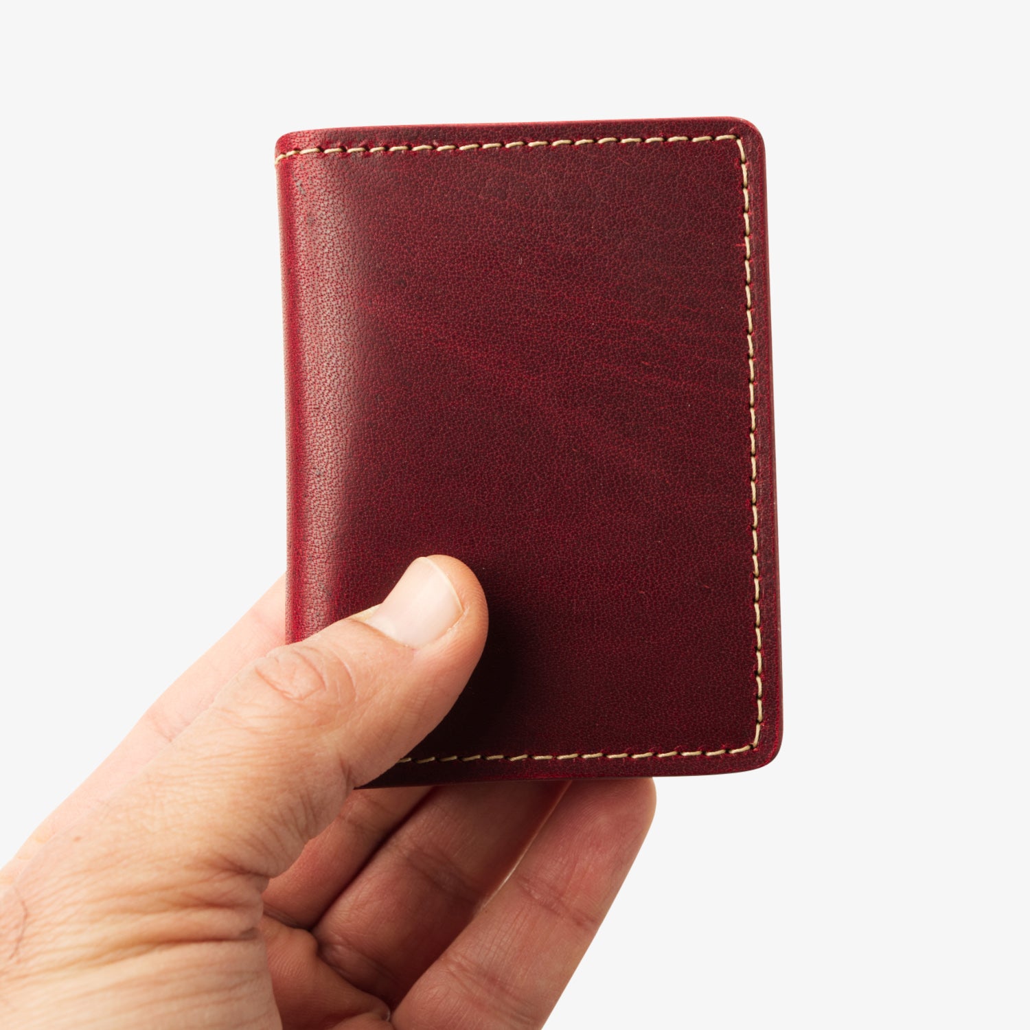 Olympia Bifold Wallet - Red/Tan – Coal Creek Leather