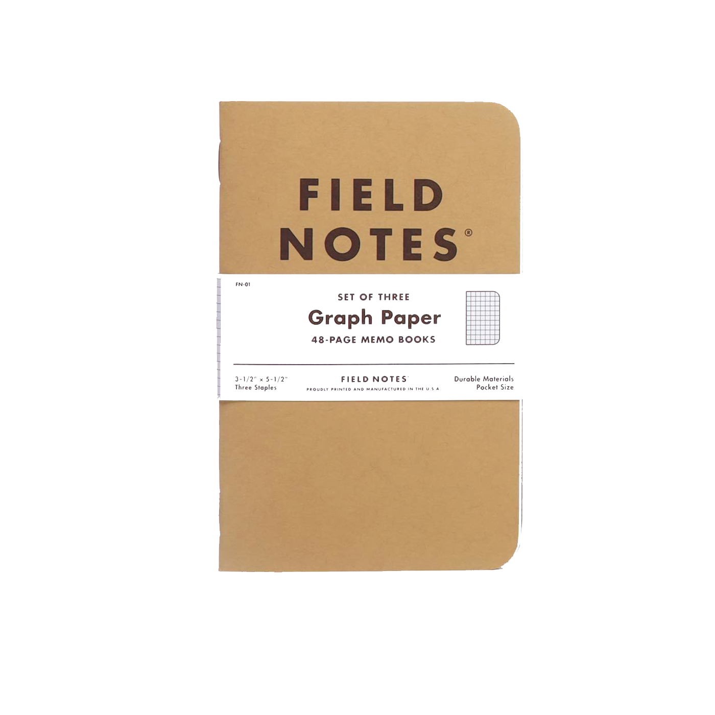 Field Notes Original Kraft 3-Pack Ruled – Coal Creek Leather